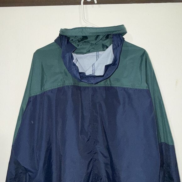 Vintage Columbia Jacket Mens Large Blue Pullover Hooded Jacket - Picture 6 of 7